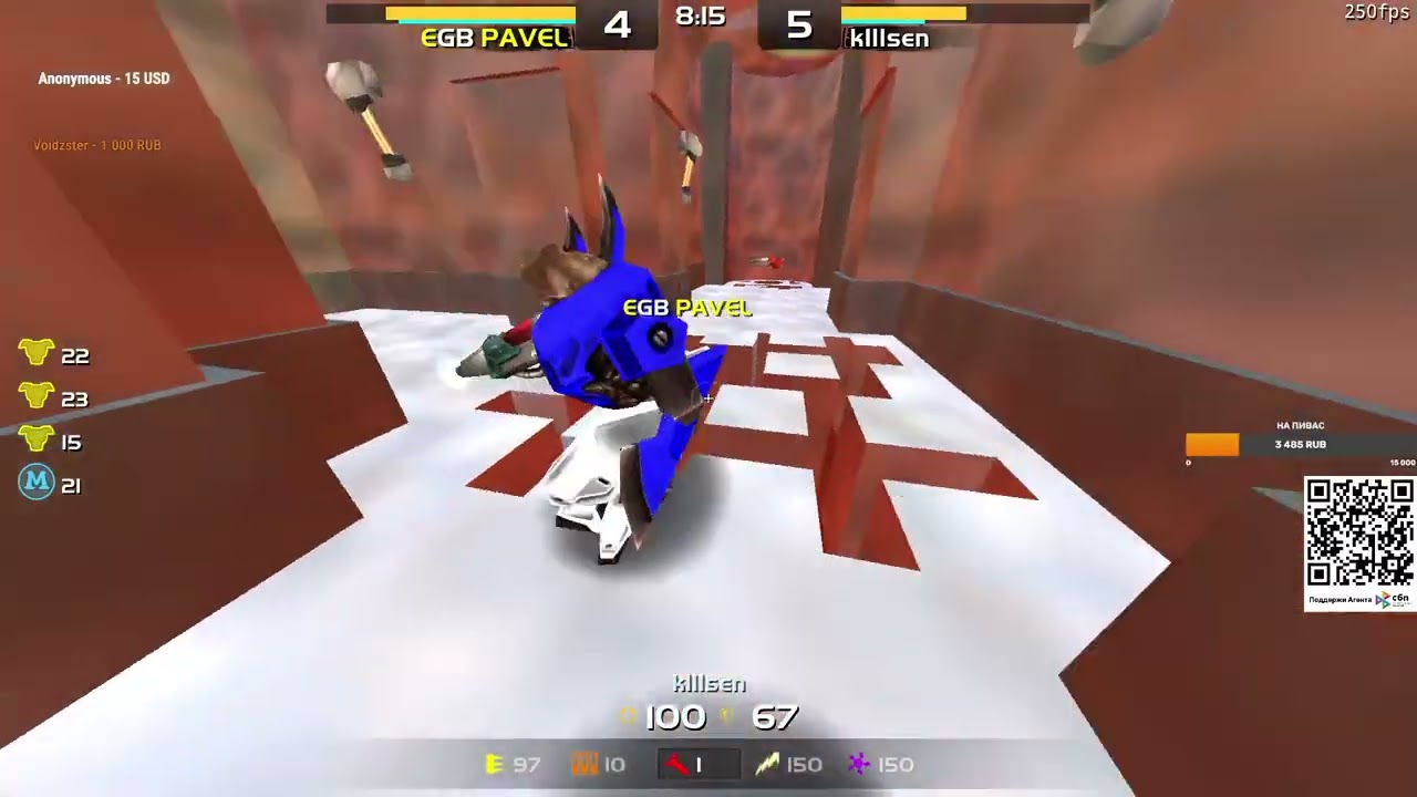 k1llsen vs pavel 250 FPS