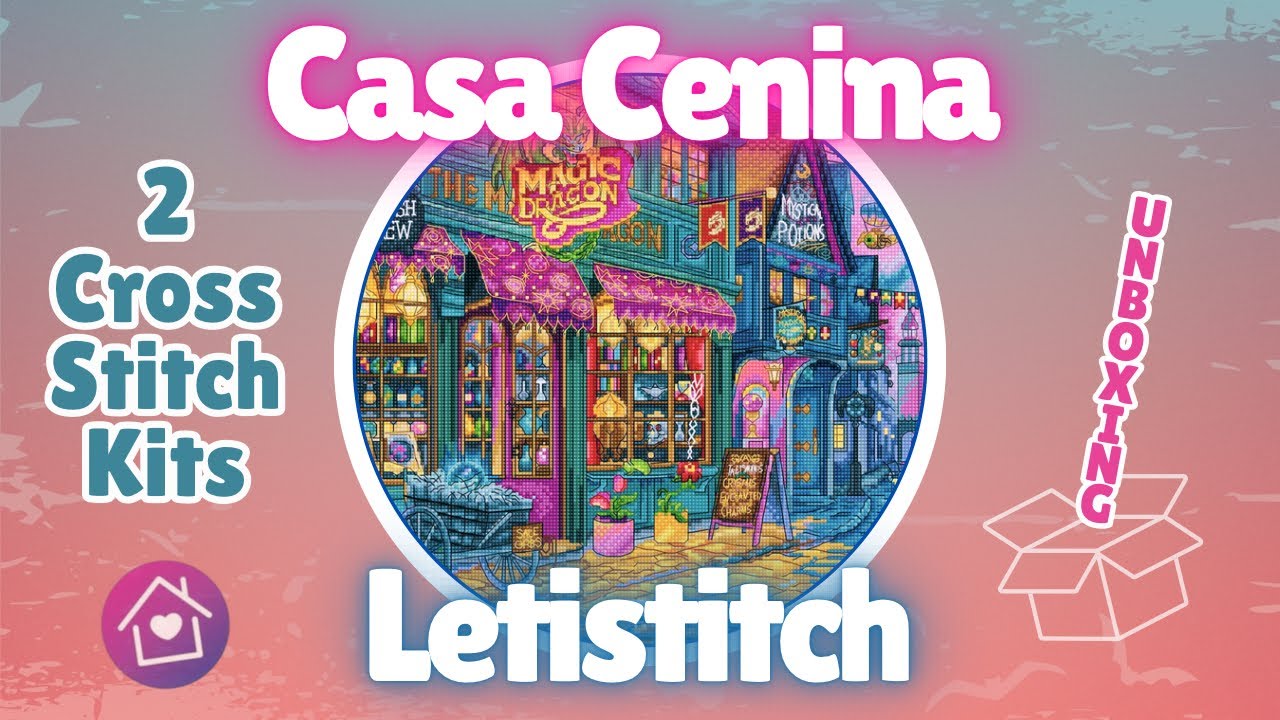 Casa Cenina UNBOXING Haul 🧙🏻 #Letistitch Bothy Threads #crossstitch #sticken #Kreuzstich #Flosstube