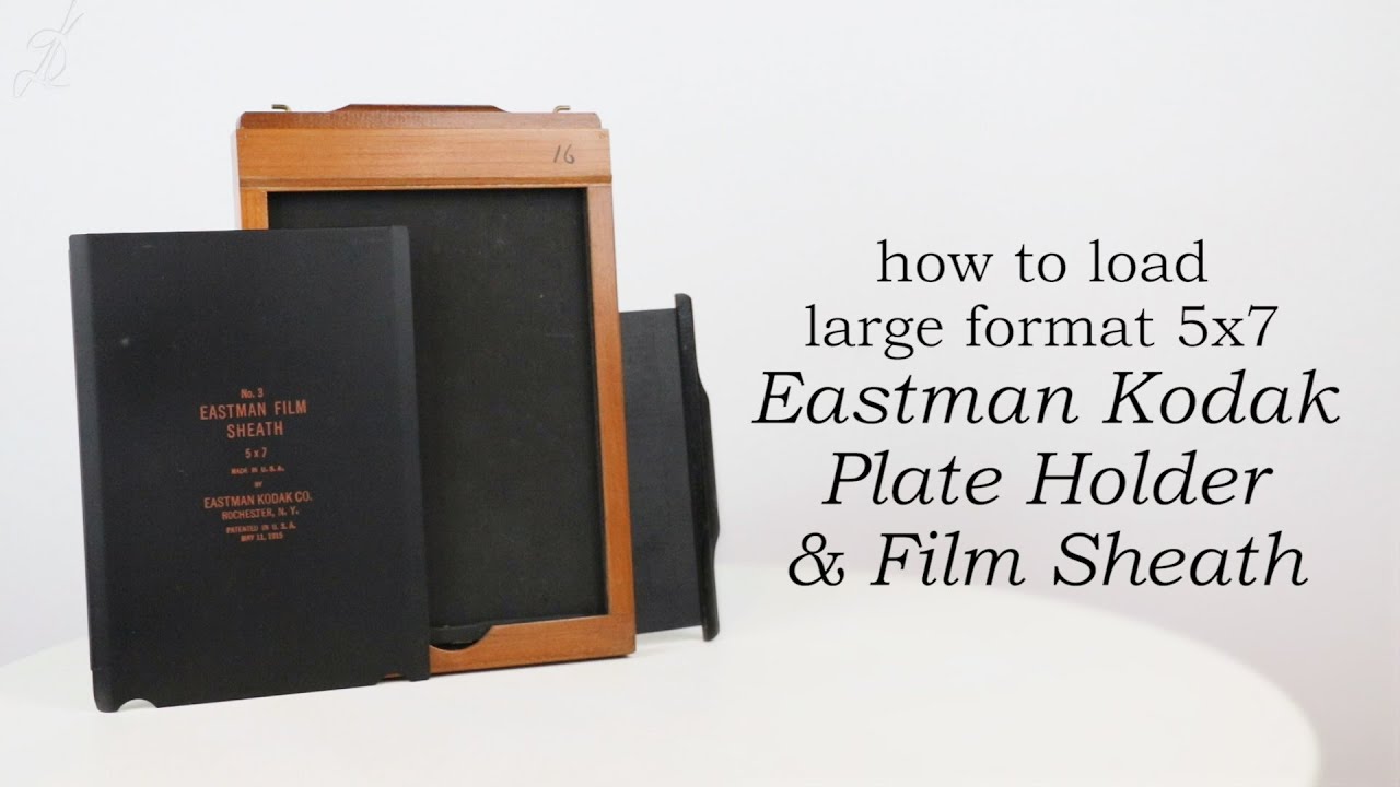 How to load large format film (Eastman Kodak plate holders)