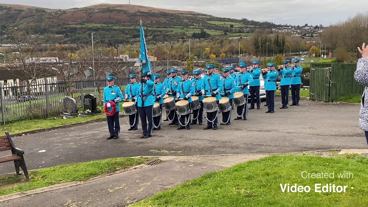 Rathcoole Protestant Boys F.B Paying Homage to Michael Page & Edward Keenan on Remembrance Day 2019