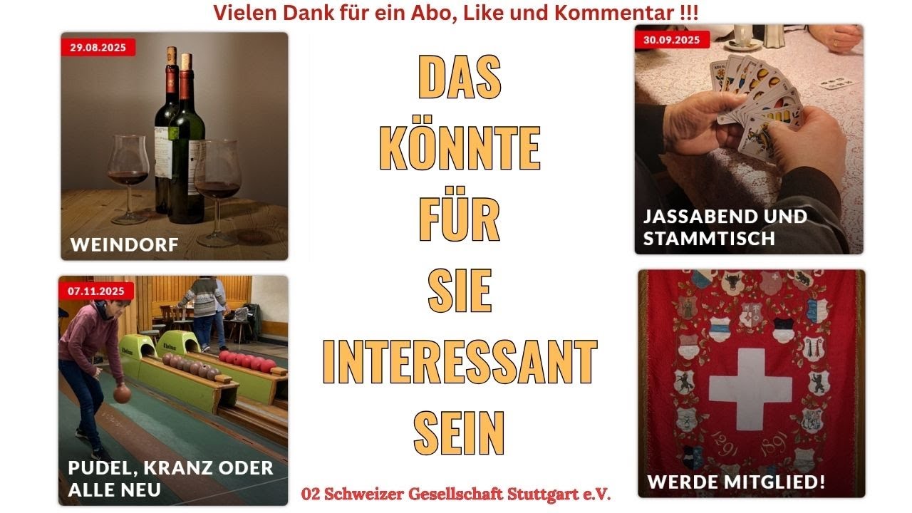 02 Das restliche Jahresprogramm der Schweizer Gesellschaft Stuttgart e.V. 2025