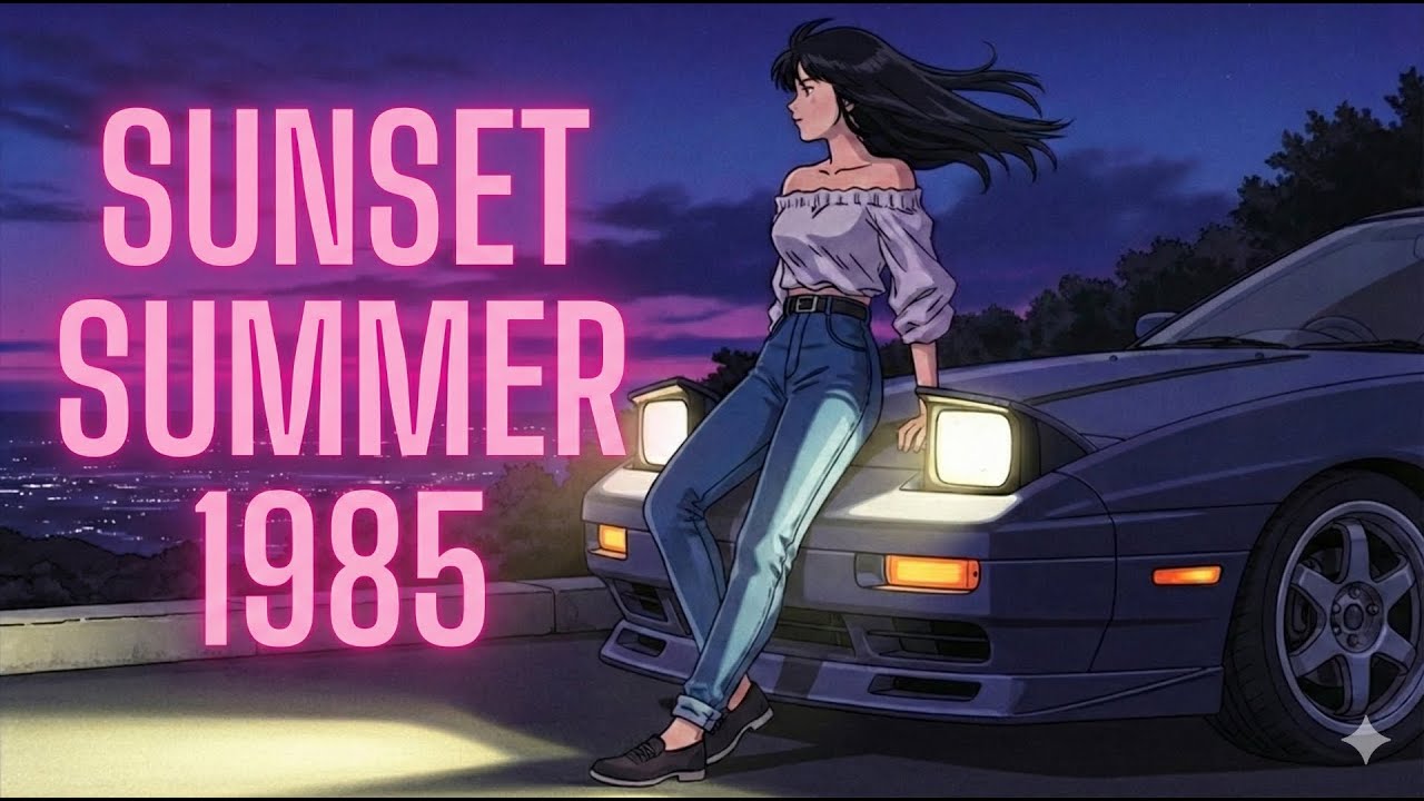 SUNSET SUMMER OF '85  2 Hour Synthwave, Chillwave & Dreamwave Music Mix
