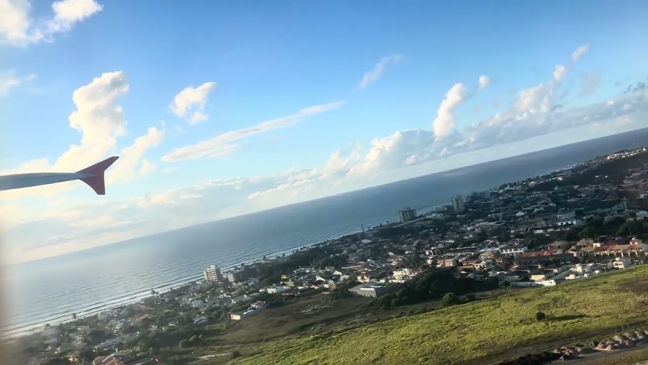 Decolagem do aeroporto Luís Eduardo Magalhães em Salvador no airbus a320 da Latam