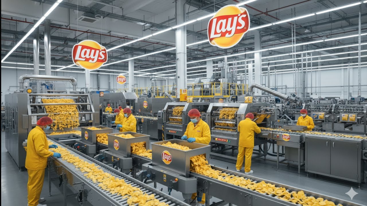 LAYS Chips Production  &ndash; Full Process From Raw Potatoes to Packaging