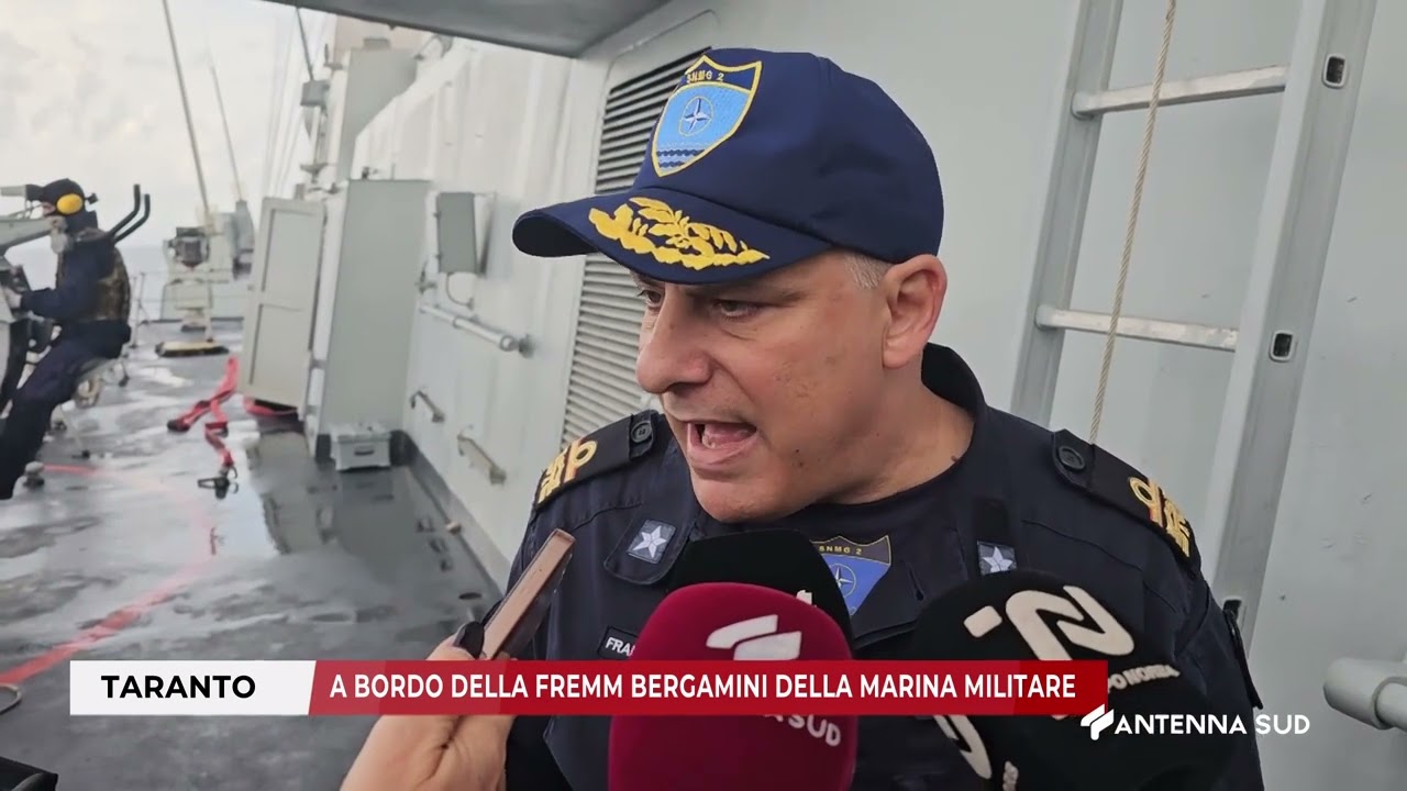 01 NOVEMBRE 2025   TARANTO   A BORDO DELLA FREMM BERGAMINI DELLA MARINA MILITARE
