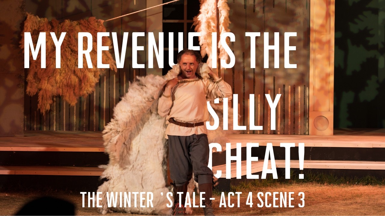 Act 4 Scene 3 - The Winter's Tale - Brownsea Open Air Theatre - Autolycus meets Clown