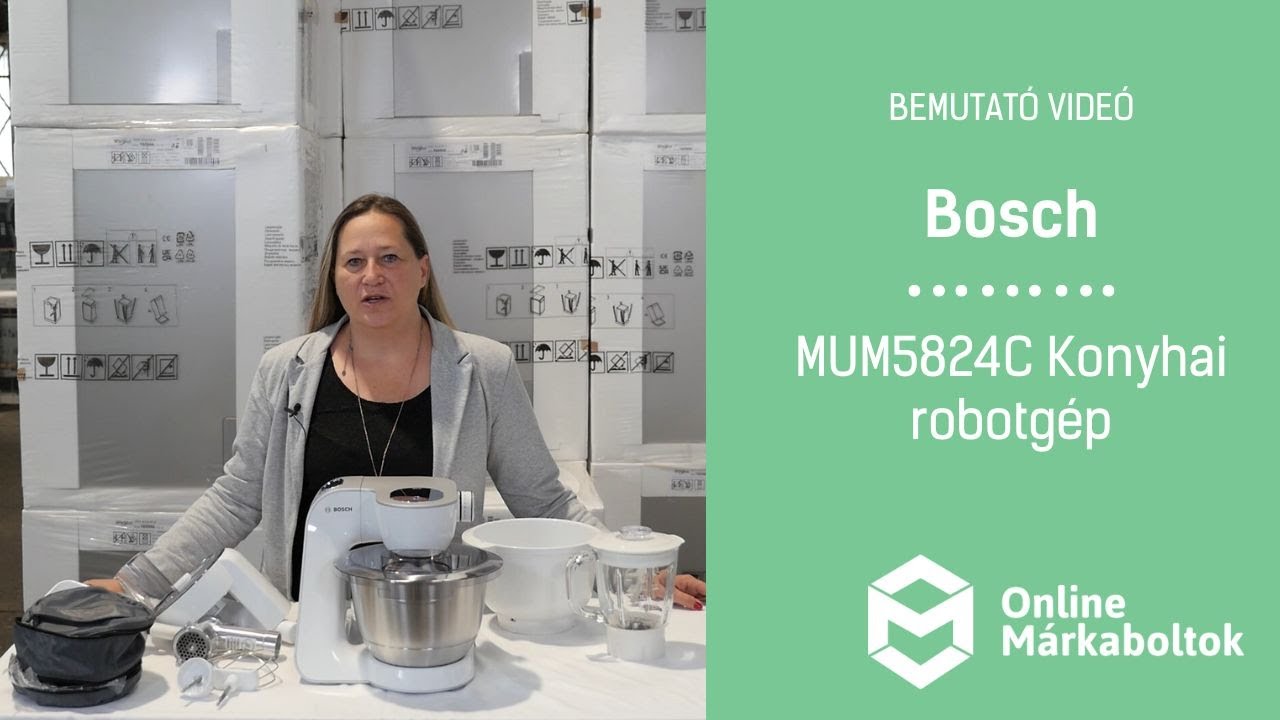 Bosch MUM5824C Konyhai robotgép bemutató videó