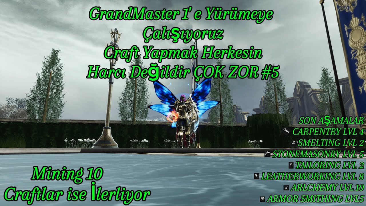 GrandMaster 1' e Yürüyoruz  / Mining' i 10 Yaptık / Craftlarda iyi İLERLEDİK Yavaştan 10'lıcaz.