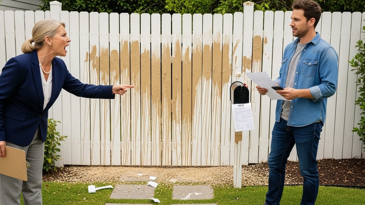 HOA Painted My Fence, I Billed Them For The Original Paint Job Plus My Time To Fix It