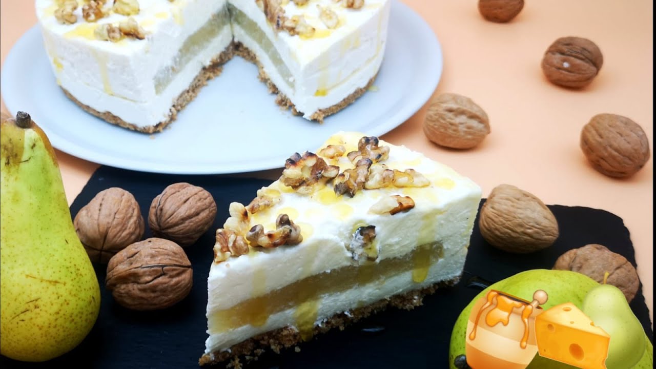 Cheesecake con gelee di pere noci e miele (gusto unico)