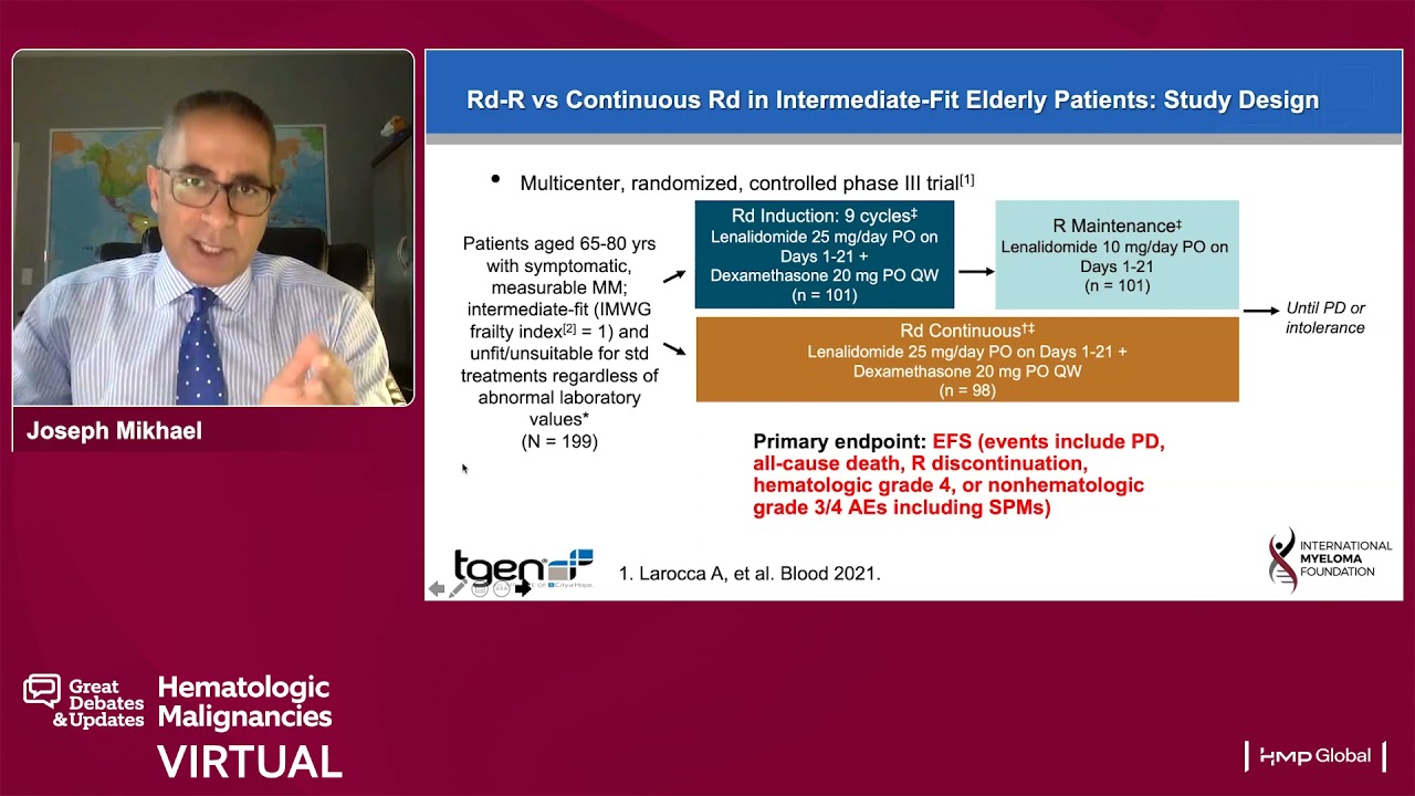 Frontline Therapy in Myeloma for Transplant Ineligible Patients