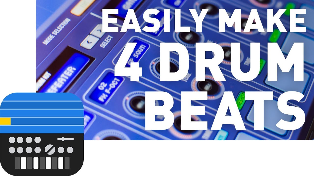 Easily Make 4 Different Drum Beats - Korg Gadget