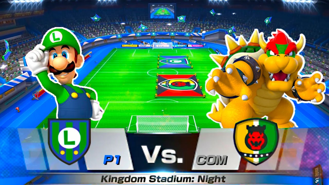 Mario Sports Superstars  Gameplay Football Team Luigi vs Team Bowser