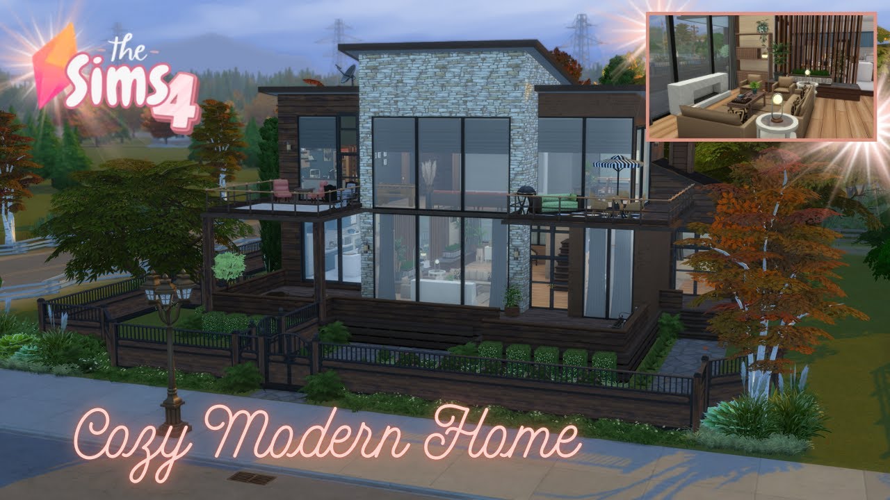 Sims 4 Speed Build | Cozy Modern Home | Nocc