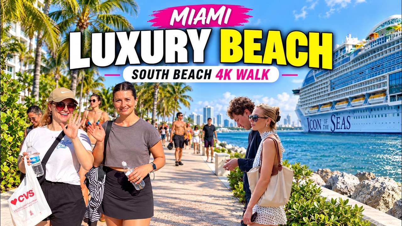 Inside Miami's Most Expensive Beach | South Beach 4K