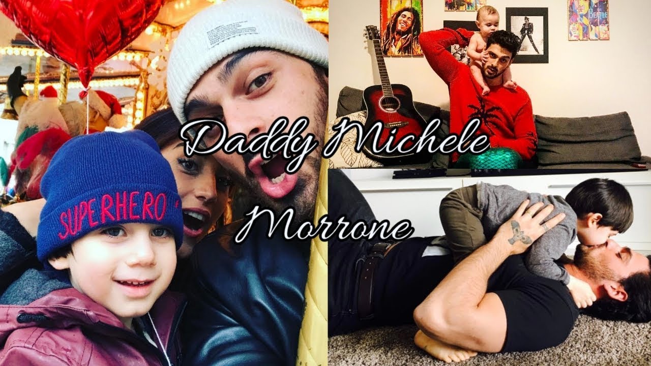 Daddy Michele Morrone and his kids