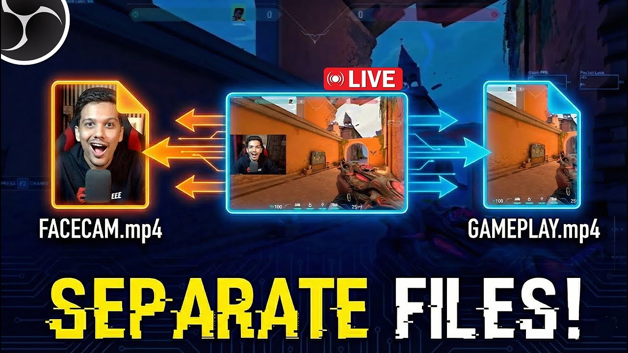 How to Record Gameplay & Facecam in Different Files | OBS Studio