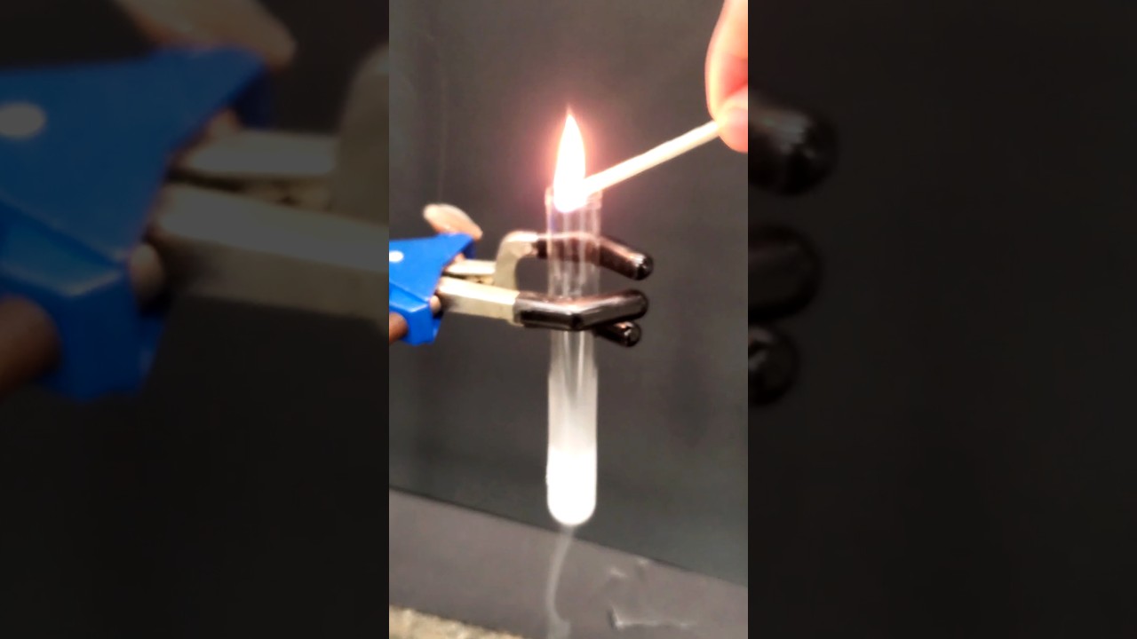 Dropping a match into liquid oxygen
