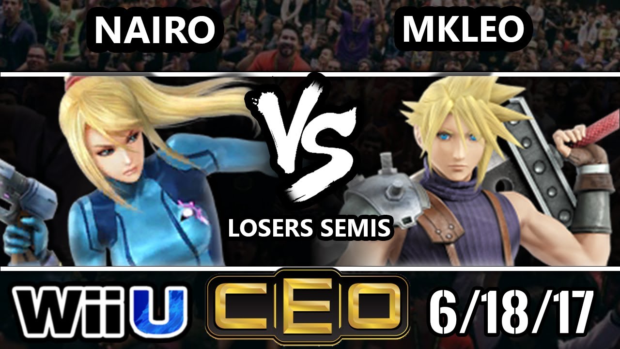 CEO 2017 Smash 4 - FOX MVG | MKLeo (Cloud) vs NRG | Nairo (ZSS) WiiU LSF