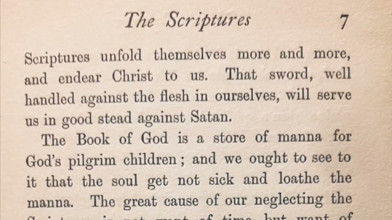 CHOICE SAYINGS - THE SCRIPTURES - R.C. CHAPMAN (ambient)
