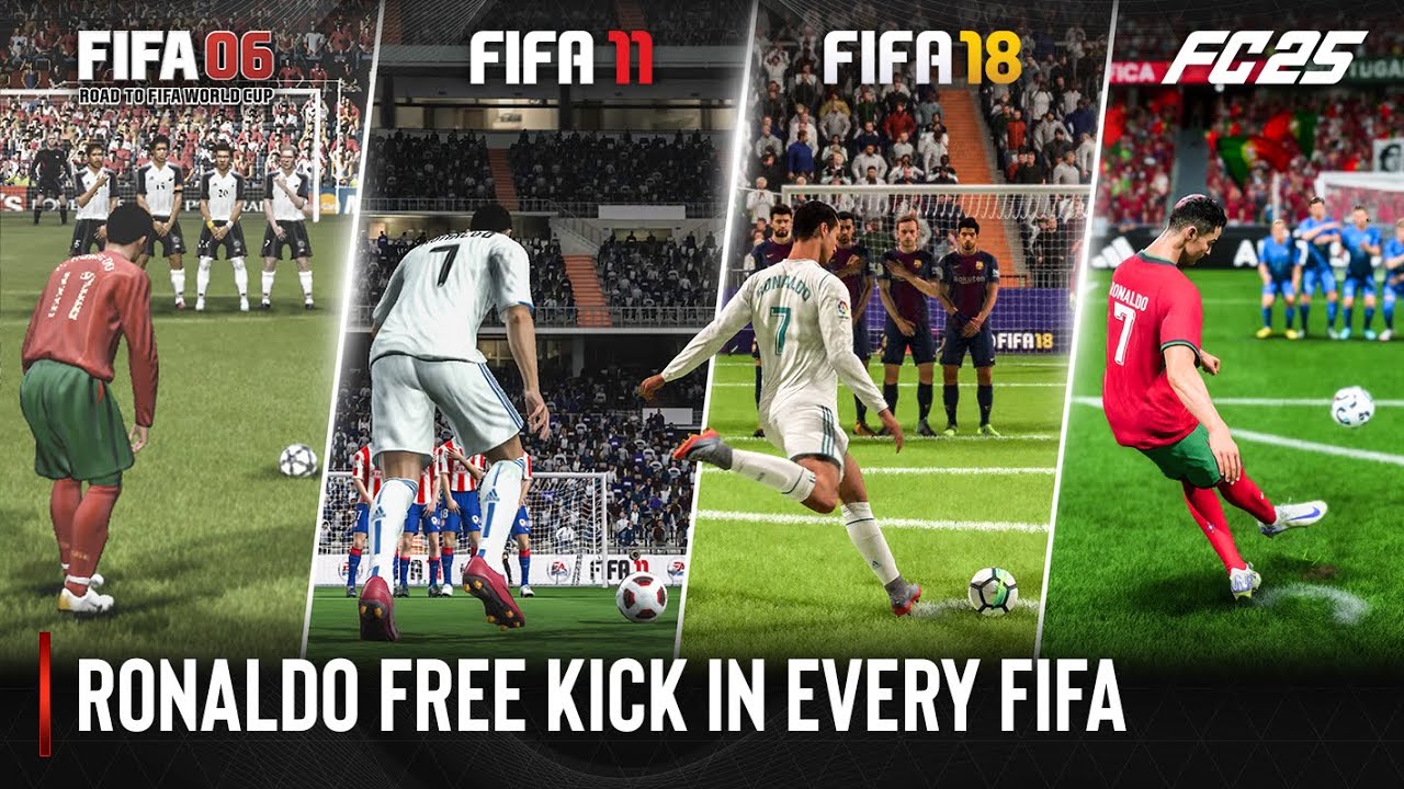 Ronaldo Free Kick In Every FIFA | 2004 - 2025 |