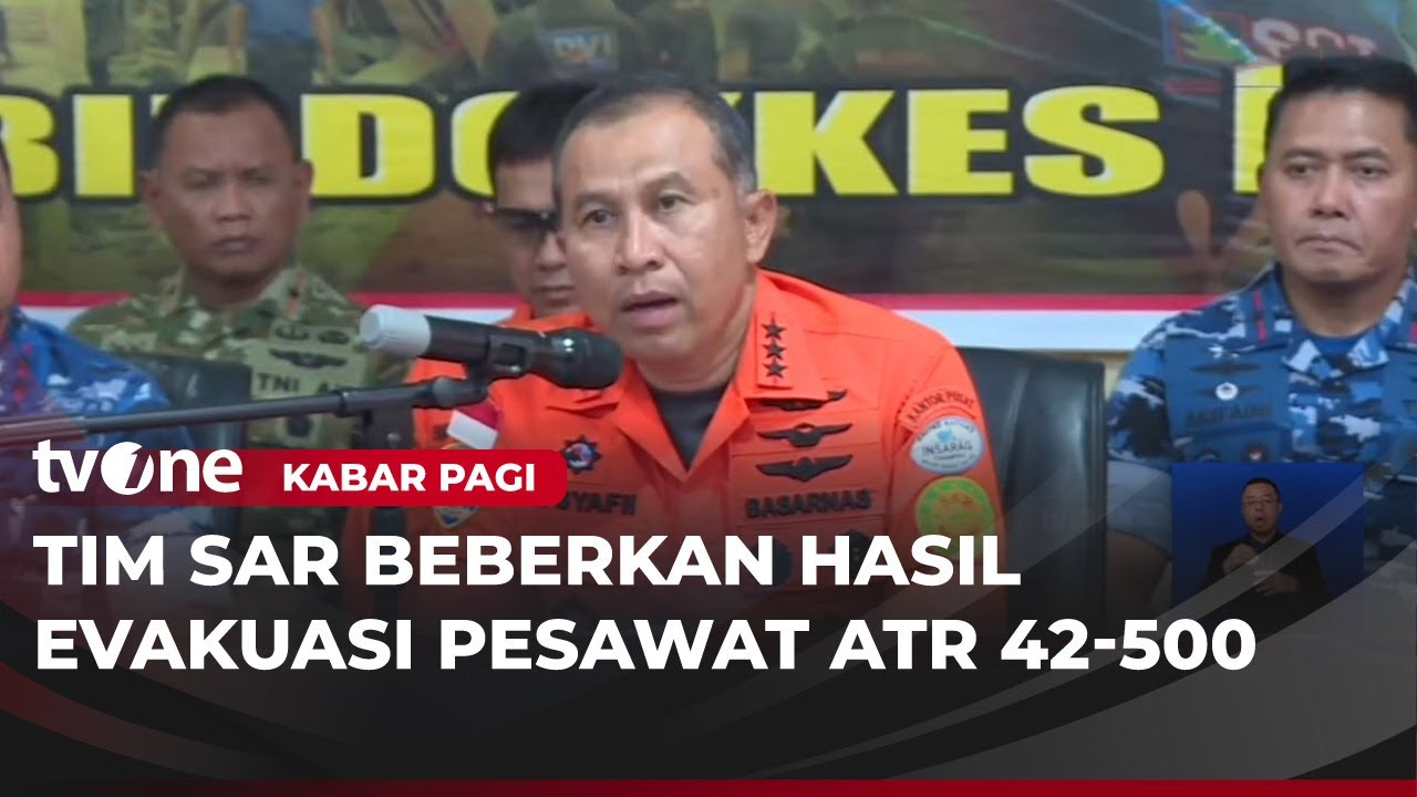 Tim SAR Evakuasi 11 Bodypack Korban Pesawat ATR 42-500 | Kabar Pagi