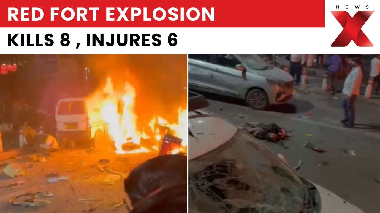 Red Fort Blast: 8 Dead, 6 Injured After Car Explosion Near Metro Gate No.1