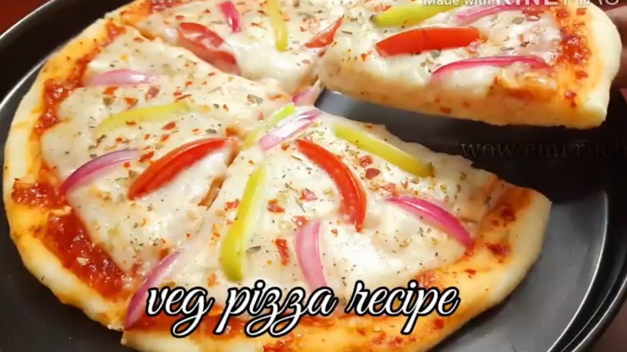 No Cheese,No Mayo,No Yeast,No Oven Veg pizza Recipe | Pizza without cheese | No Oven No Yeast Pizza