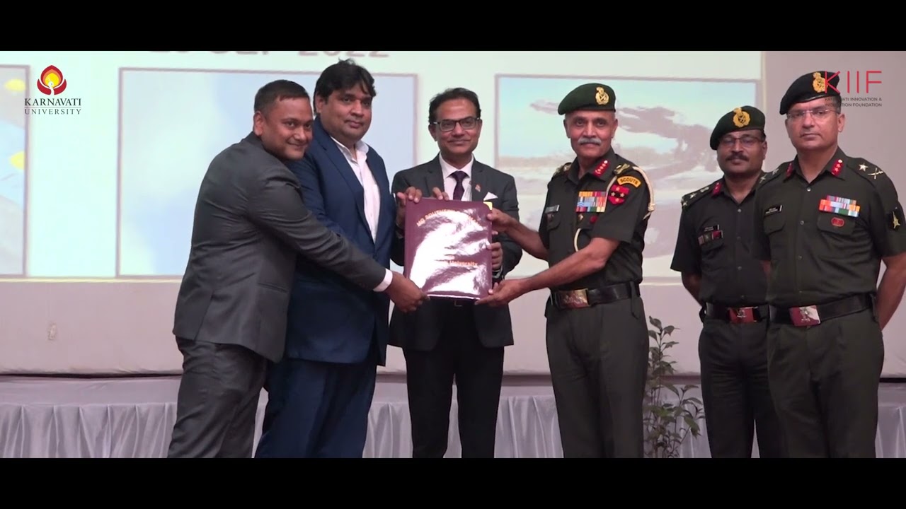 MoU signed between Indian Army & Karnavati University
