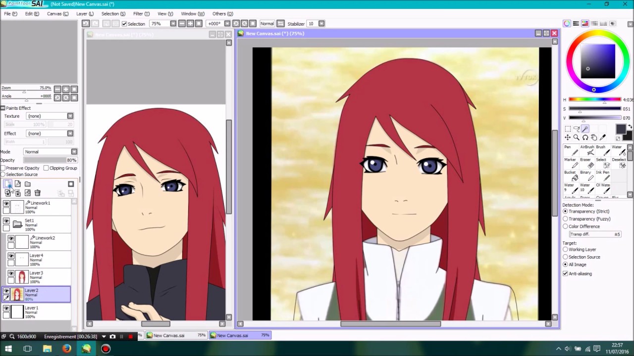 EDIT Naruto RPC Emma Uzumaki  PaintToolsSai