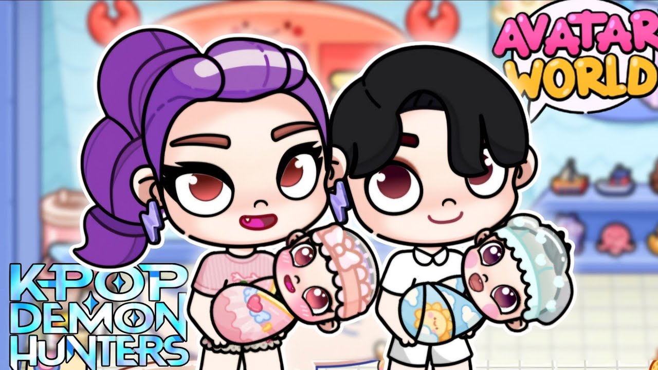Rumi and Jinu's Morning Routine With The Babies❤️HUNTRIX💗K-Pop Hunters❤️Avatar World
