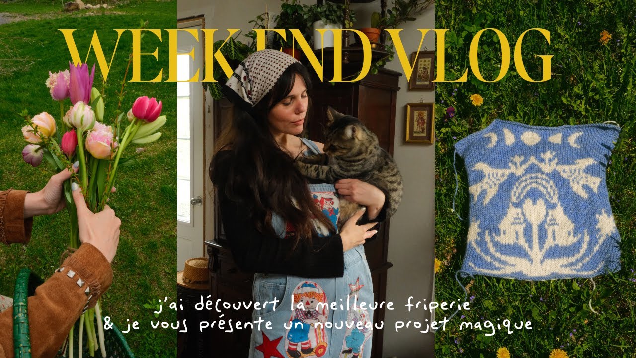 j'ai découvert la meilleure friperie & un nouveau projet magique 🧂🌿🪻 *week-end vlog*