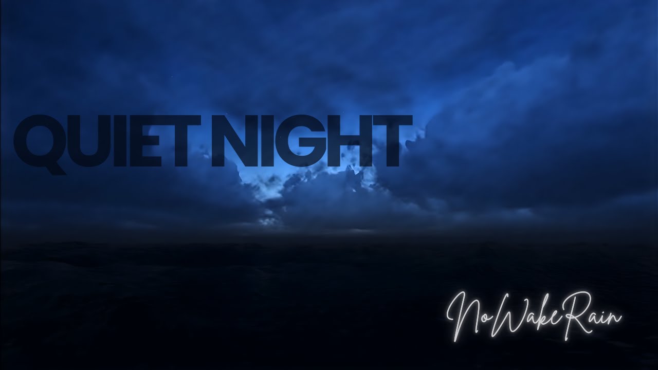 Ocean Rain Under a Dark Night Sky 🌊 10 Hours for Sleep