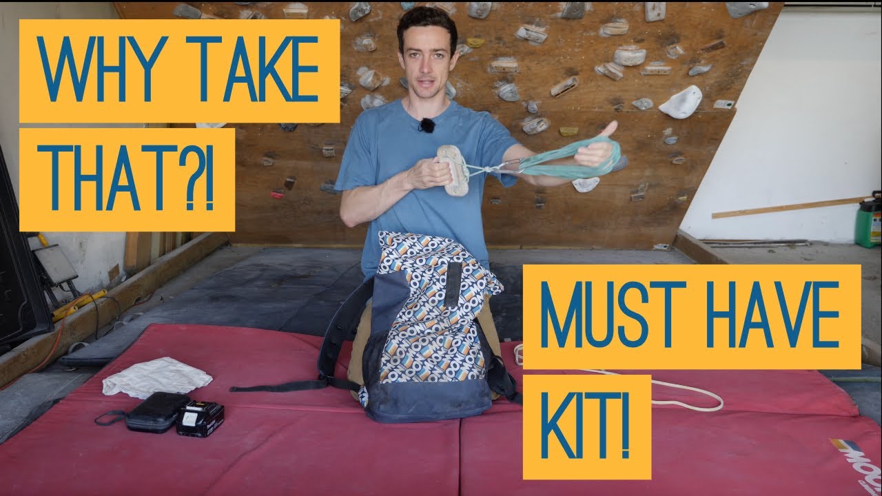Whats in the Bag - Kit for Outdoor Bouldering