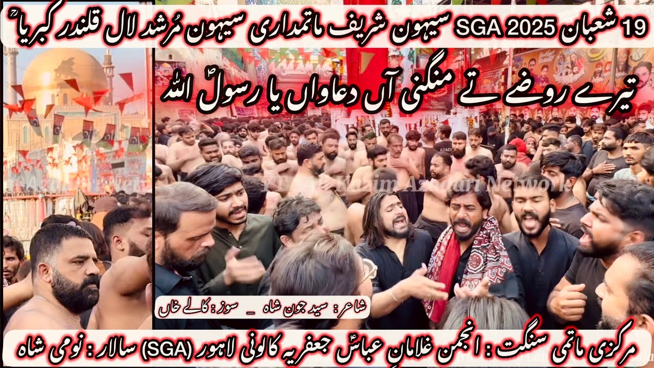 SGA 19 Shaban 2025 |Sehwan Sharif| |Noha Teray Rozay Te Mangde An Duawan Ya Rasool Allah S.A.W|