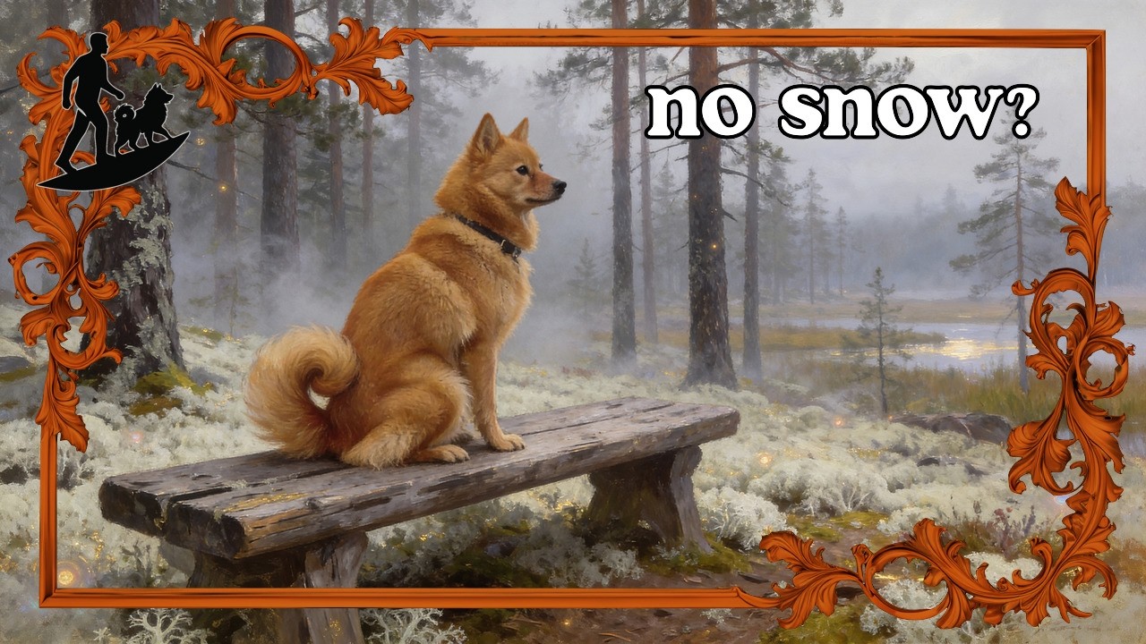 Finnish Spitz Walks Ancient Ridges