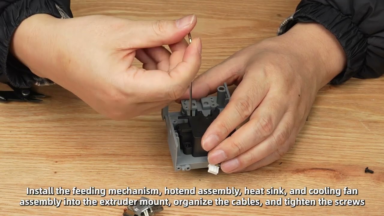 Disassemble and assemble the entire extruder