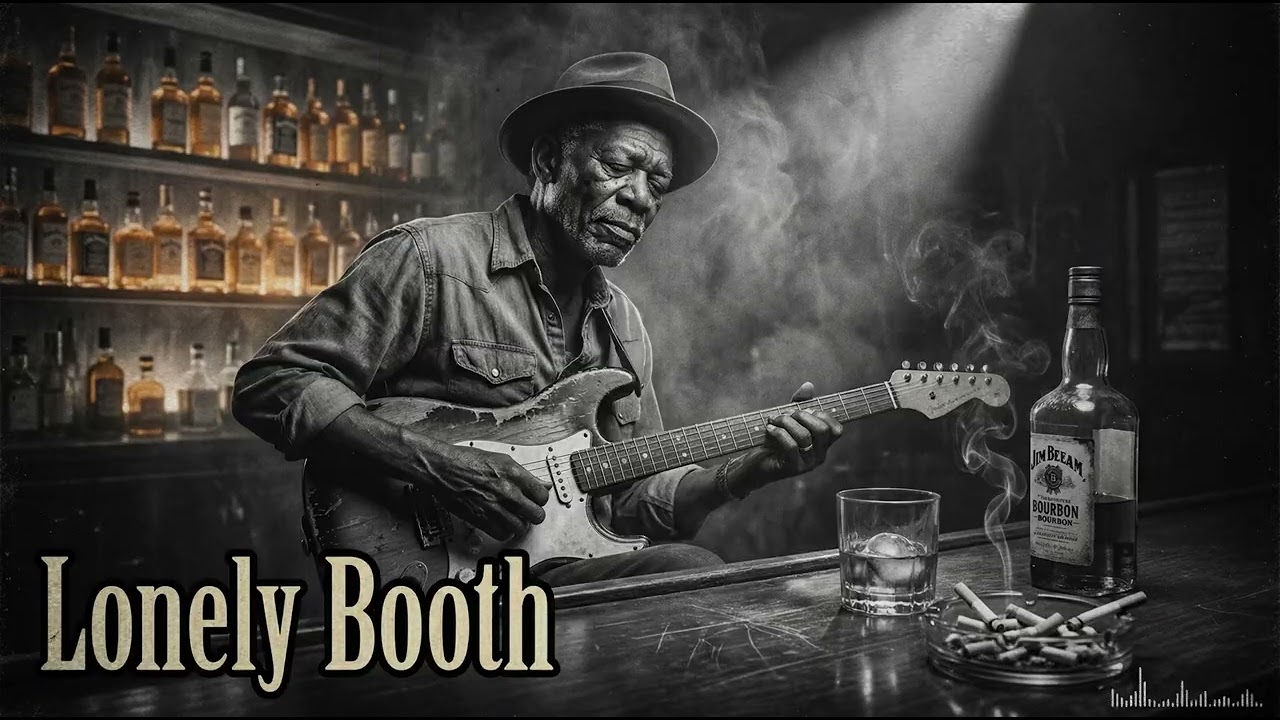 Lonely Booth | 1950s Style Chicago Slow Blues with Rain (Original)