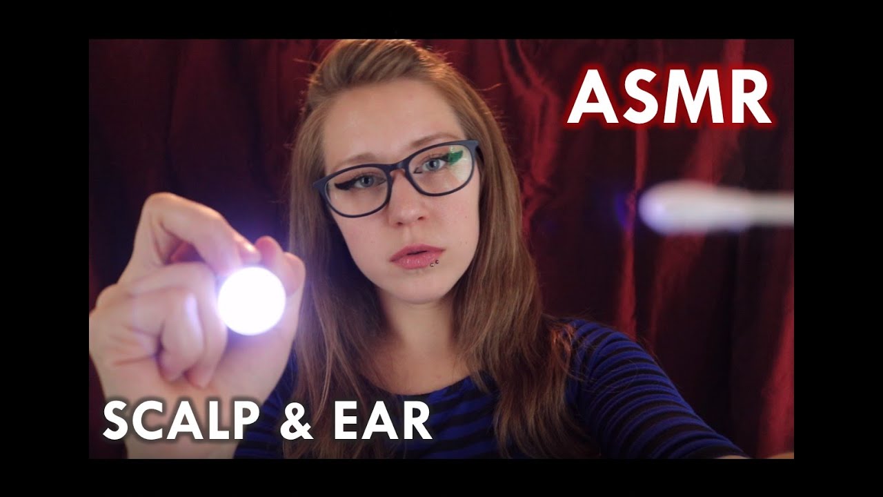 ASMR — Студент-медик проведет осмотр кожи головы и ушей