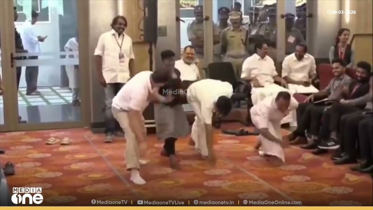 'ഇതൊക്കെയെന്ത്... സിംപിളല്ലേ...' കളരിപ്പയറ്റിന് ചുവട് വെച്ച് രാഹുൽ ഗാന്ധി