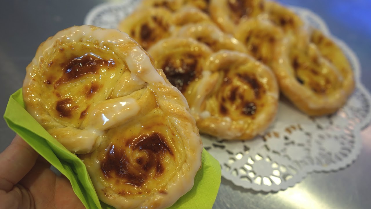 Klassische Puddingbrezel - Puddingteilchen selber machen - Kuchenfee