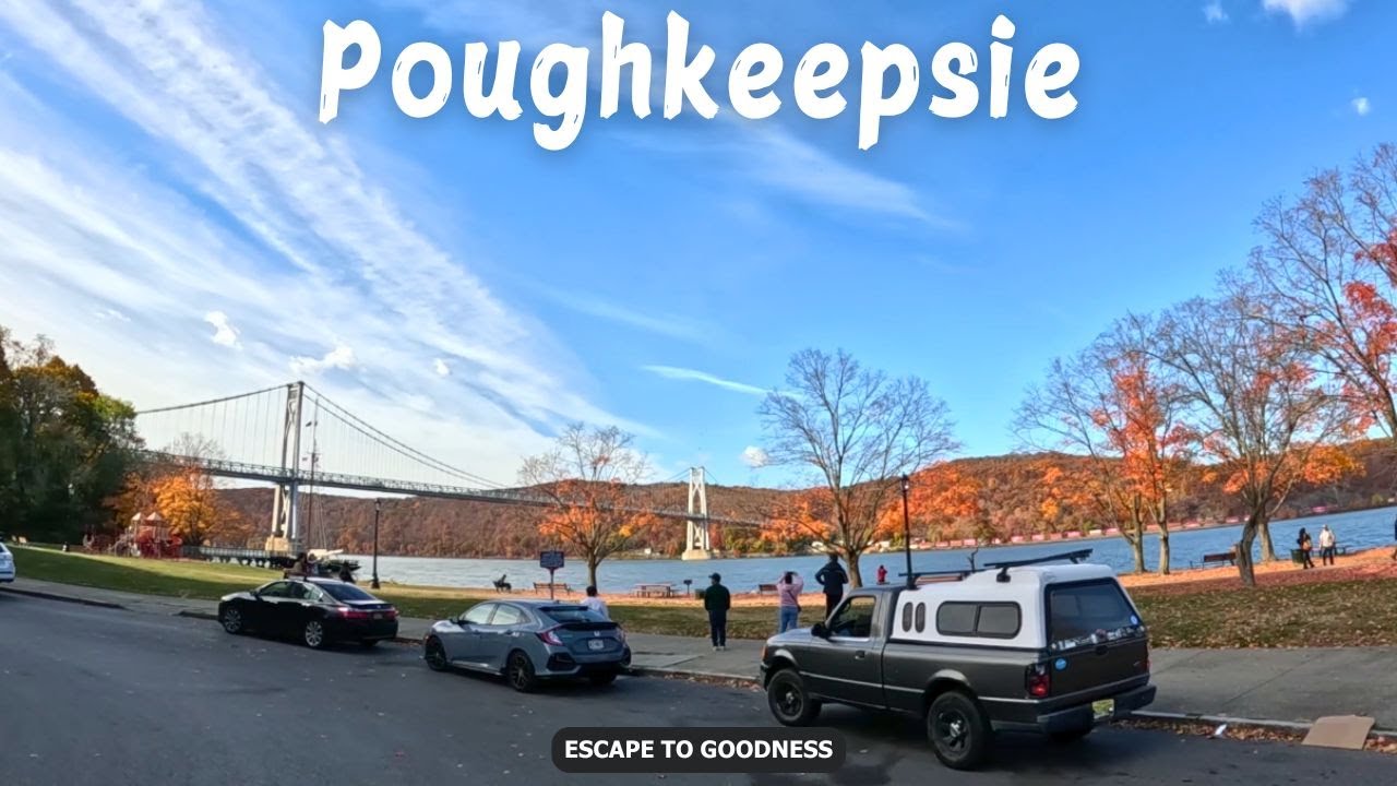 Poughkeepsie - New York - 4K Downtown Drive