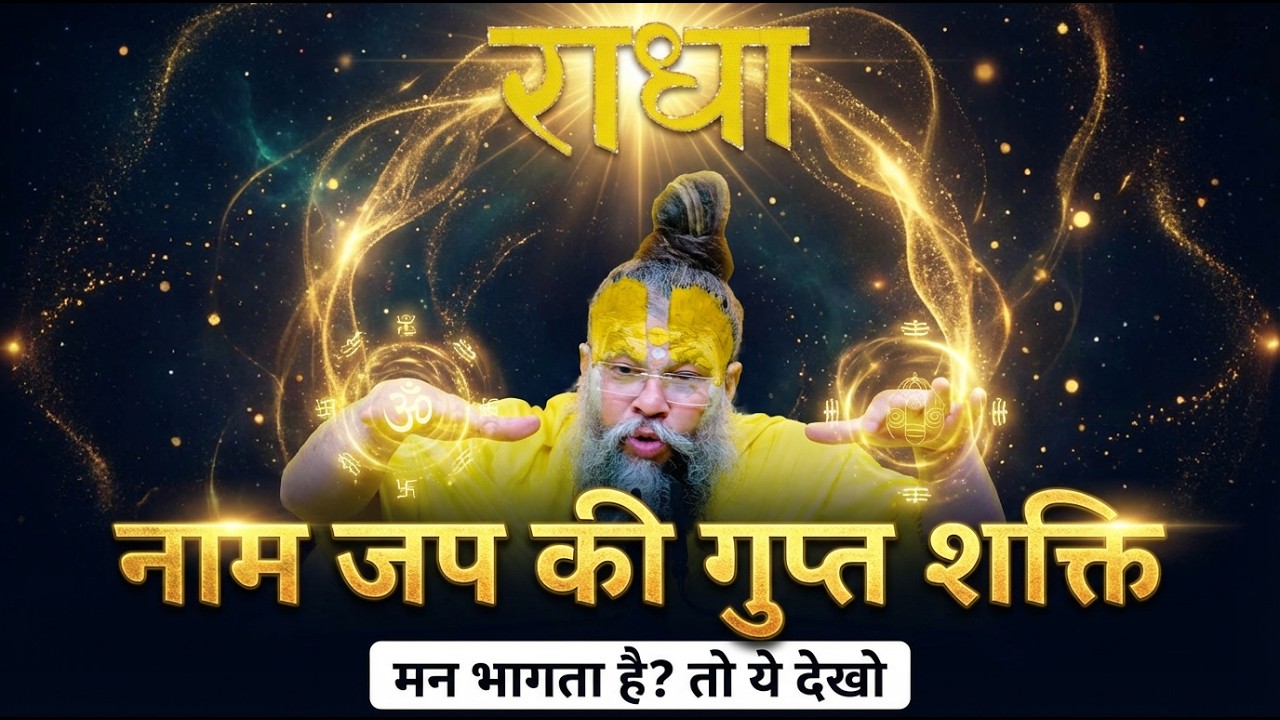 नाम जप की वो गुप्त शक्ति जो कोई नहीं बताता (मन भागता है? तो ये वीडियो देखें) #premanandjimaharaj