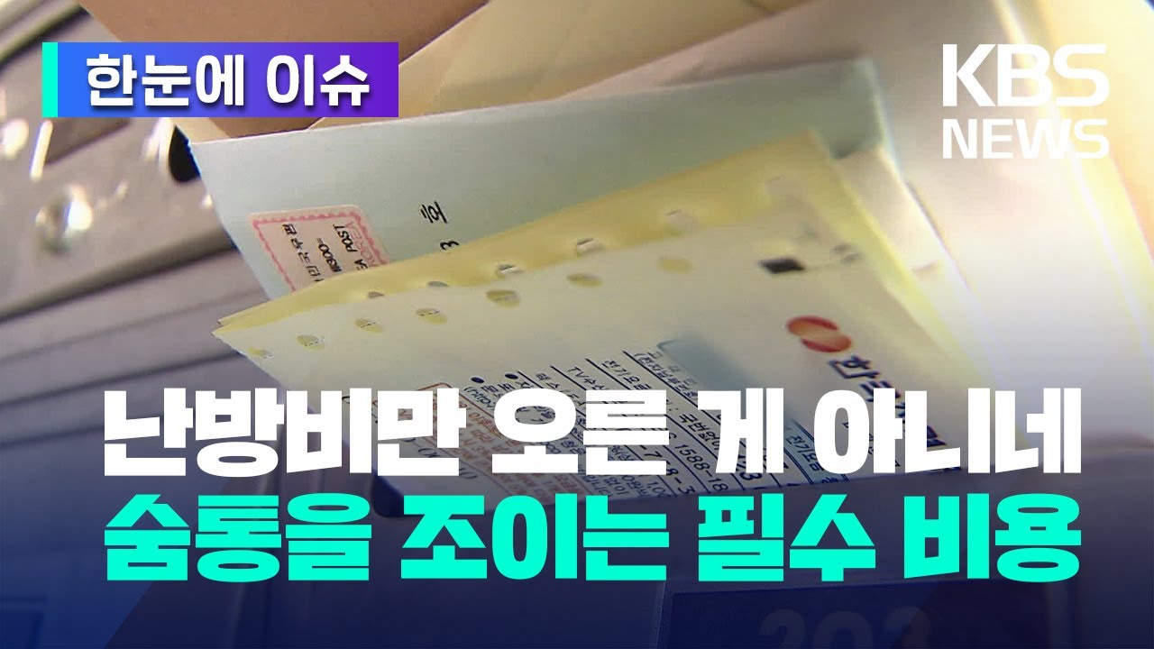 [한눈에 이슈] '난방비만 오른 게 아니었네'…내 숨통을 조이는 필수 비용 / KBS 2023.02.01.