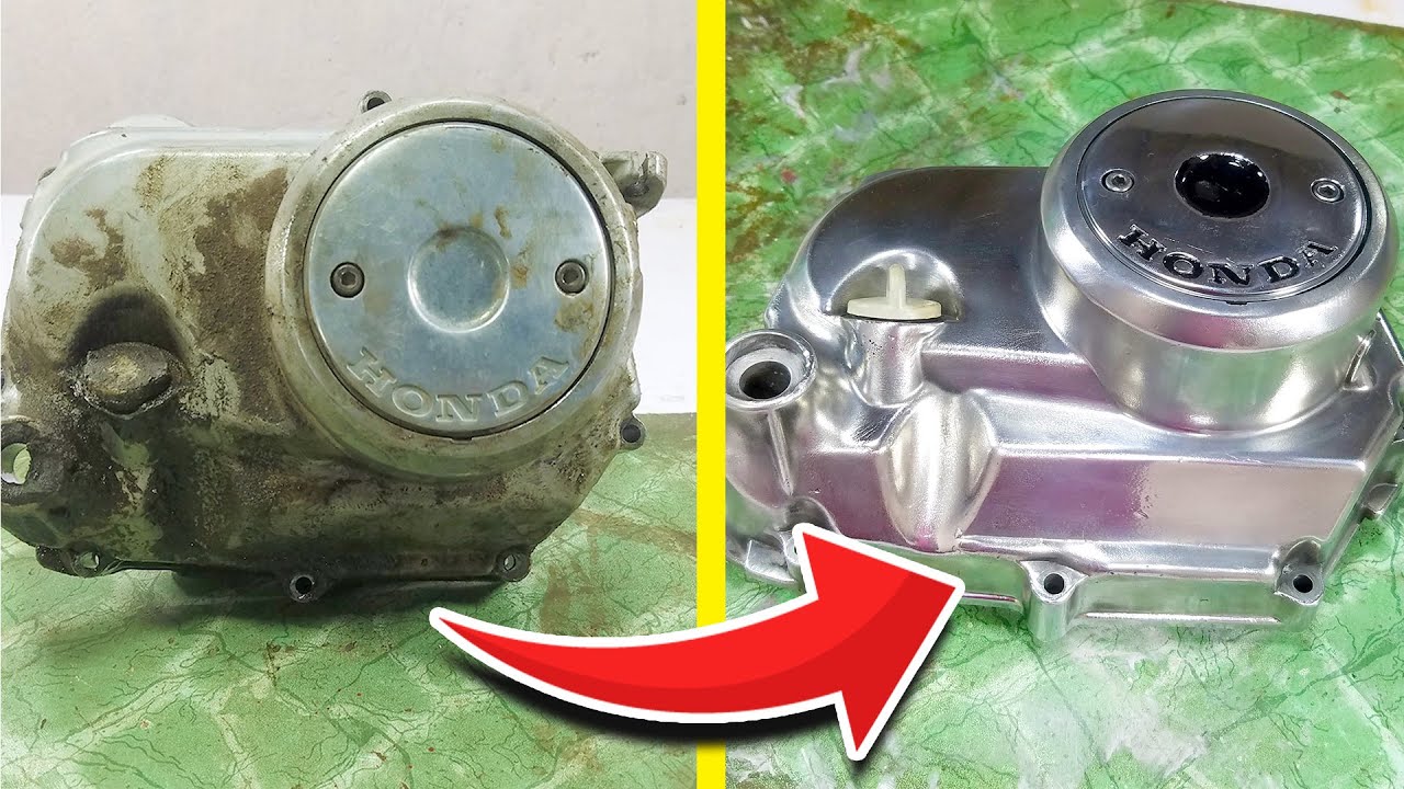 Awesome CD 70 Engine Cover Restoration and Polishing