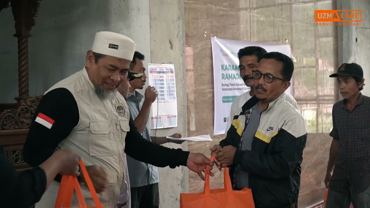 DISTRIBUSI PAKET KAROMAH RAMADHAN UNTUK SUMATERA I UZMA CARE 