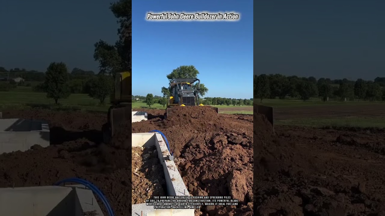 Powerful John Deere Bulldozer in Action #innovation #construction #excavator