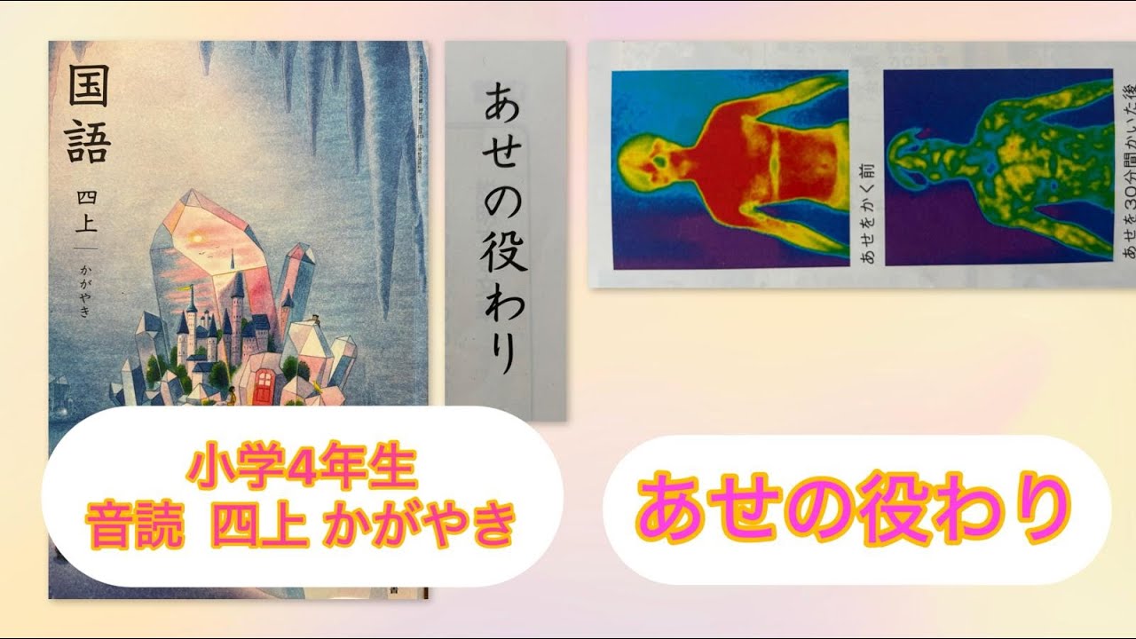 小4上【音読】あせのう役わり P138 小学4年生 国語 四上 KOKUGO Japanese primary School Year4 Reading / Storytelling