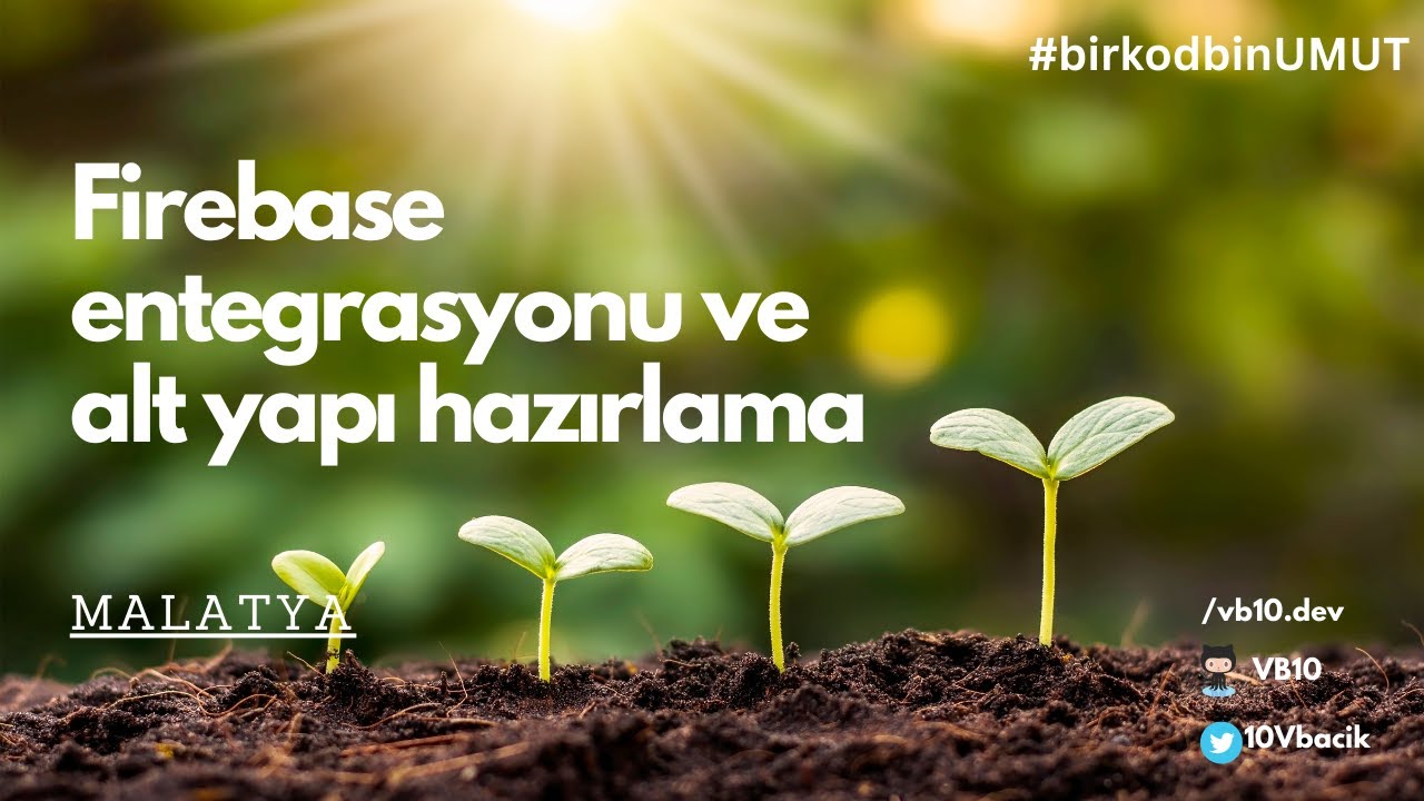 Hızlı ve İyi Proje Geliştir -3: Firebase Entegrasyonu ve Alt Yapı Hazırlama