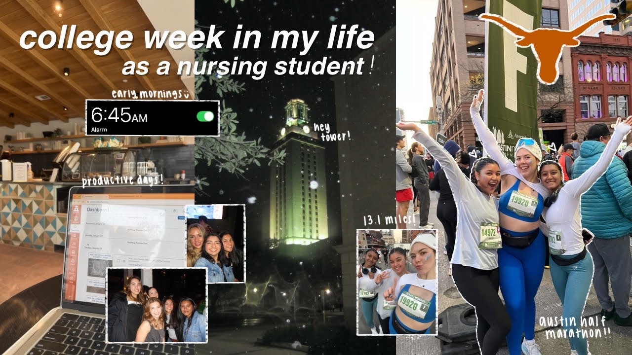 college week in my life as a nursing student @ the university of texas at austin!